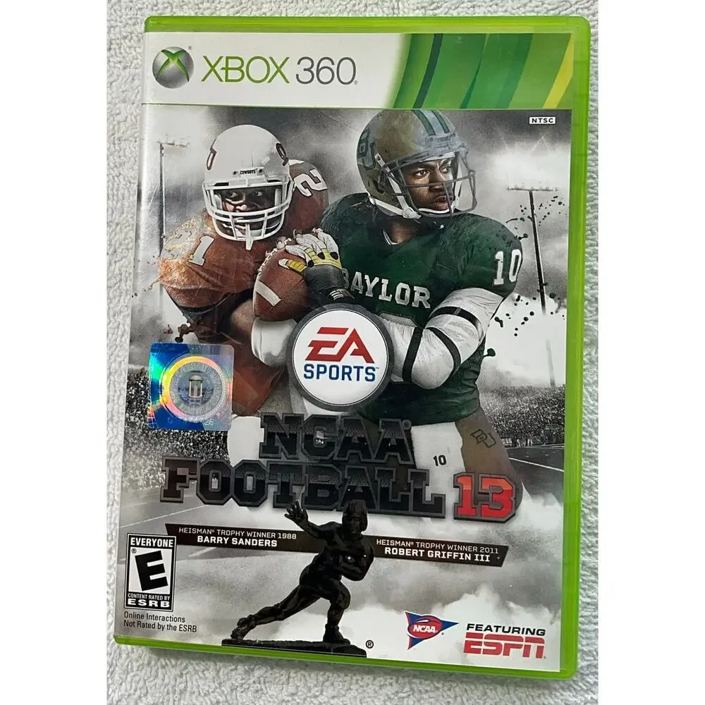 NCAA Football 13 Microsoft Xbox 360 Heisman Trophy Winners 1988, 2011 Very Clean